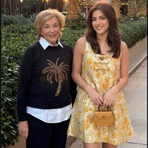 New Mestiza Elmarie Champagne Gold Mini Dress size 6